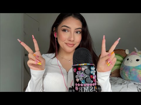 ASMR chill get ready with me! ❤️ ~makeup and press on nail application~ | Whispered