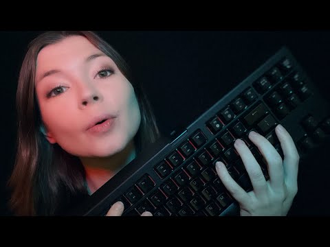 ASMR Repeating Trigger Words With Keyboard Clicking Sounds