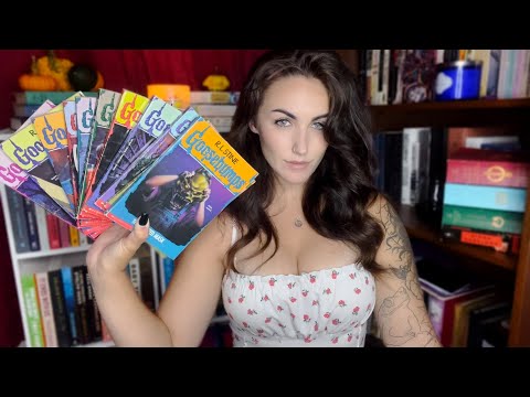 ☠️  VIEWER BEWARE! 🎃 Showing You my ENTIRE Goosebumps Book Collection ASMR (60+ Books) 🩸