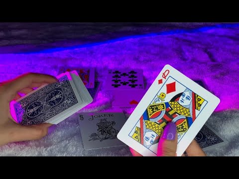 ASMR Test Your Intuition 🧠 Pick A Card, Guess The Number Or Letter, Cards Shuffling
