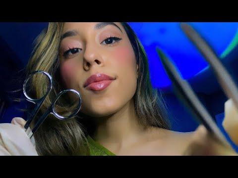ASMR Doing Your Eyebrows  (Up Close) Tweezing, Plucking, Shaping Roleplay