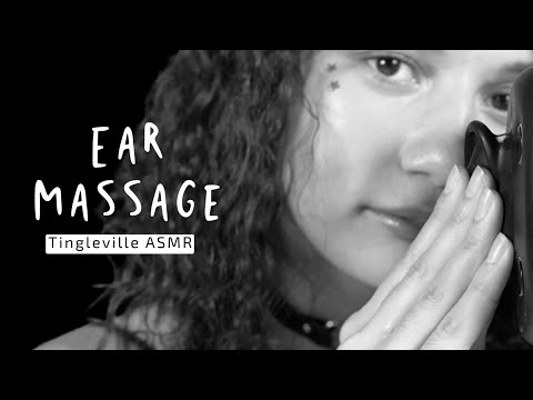 ASMR Ear Massage With Lotion [ COLORBLIND ] [ 4k Quality ]