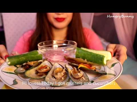 ASMR Mussels Eating Sounds 홍합
