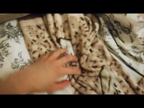 BED ASMR! Sleepy sounds of pillows, quilt, bed sheets (tapping, scratching, squishing) *no talking*