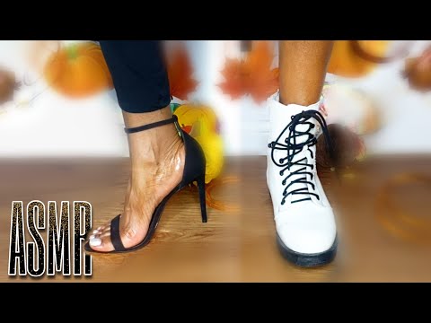 ASMR Crushing 💜 Expired Crunchy Foods & Rotten Cheese & CUCUMBER {Heels and Combat Boots!}