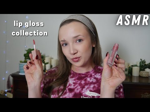 ASMR Lip Gloss Collection ✨(tingly mouth sounds)✨