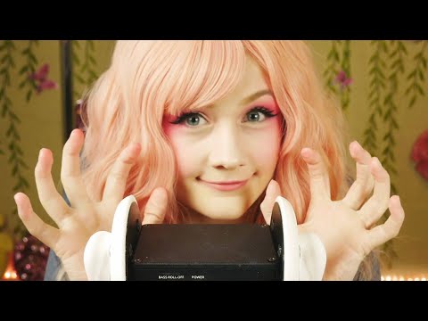 ASMR Ear Massage with Dry Hands w/ Finger Fluttering and Tapping