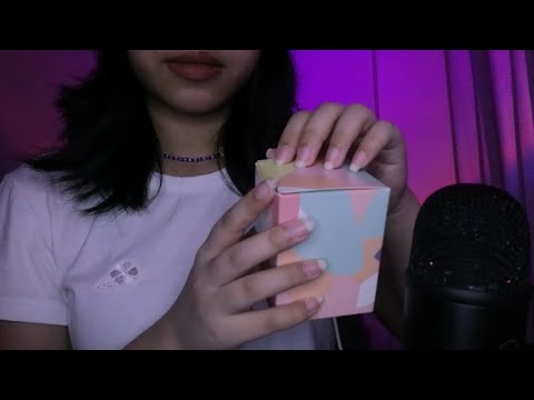 asmr 3 kinds of tapping (nail tapping, fingertip tapping, and scratchy tapping)