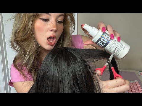 ASMR Hairstylist Does Your Hair To Get Your Ex Back…😬 -roleplay-