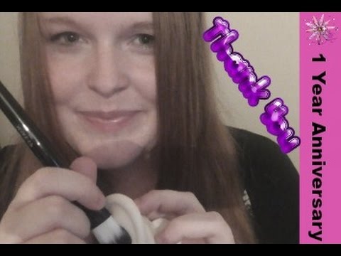 [ASMR] Binaural 1 Year Anniversary🎉 Ramble, Brushing Your Ears (Close Up Whispering)