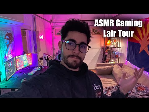 ASMR Gaming Lair Tour - Lofi Male Whisper