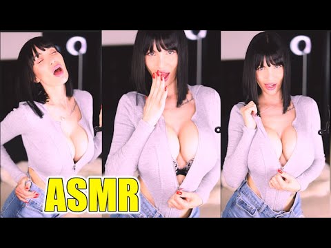 ASMR I do it with my BODY - Whispering Zipper Breathing Mouth Sounds Scratching Nail Tapping Skin