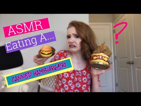 ASMR~ Eating A Cheeseburger IN A CAN... 🍔