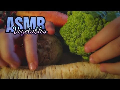 (bad?) ASMR | Scratching and fast tapping on vegetables, intense (no talking)