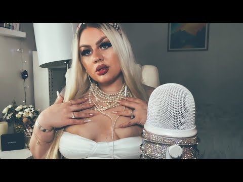 Pearl necklace tapping ASMR! VERY TINGLY AND RELAXING 💎