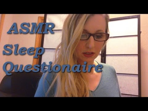 ASMR Sleep Evaluation Questionaire | Soft Spoken with Keyboard Sounds