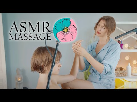 ASMR Back, Shoulders and Foot by Olga (Compilation)