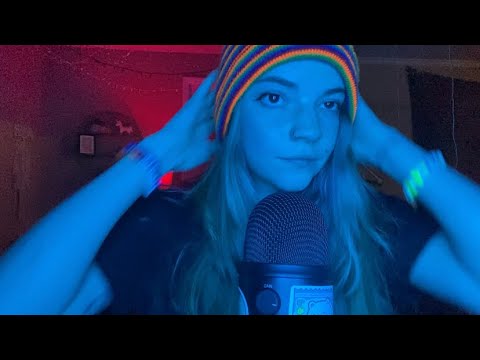 ASMR FAST HAND SOUNDS | mouth sounds, mic gripping, visuals, rambles