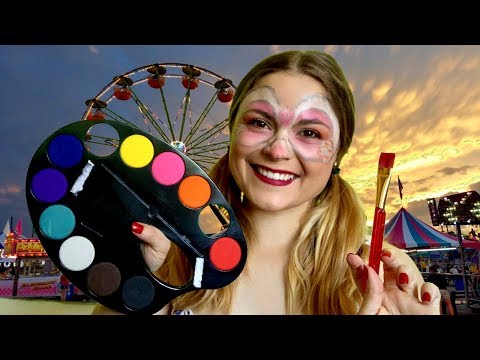 ASMR Painting Your Face At An Easter Carnival (Soft Spoken)