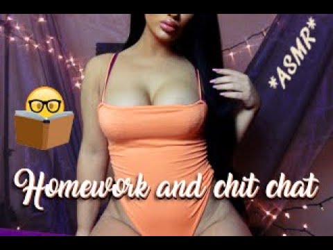 ASMR - Chit Chat and Do Homework With Me :) :)
