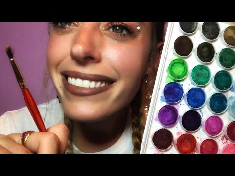 ASMR roleplay 🎨 painting your face!