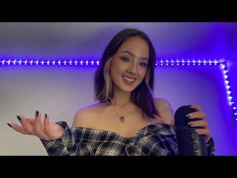 ASMR en Español - trigger words in Spanish + mouth sounds, mic rubbing, personal attention 🤍🤍🤍
