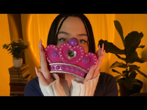 random personal attention for asmr #3 (kids makeup, hairplay, comb triggers)