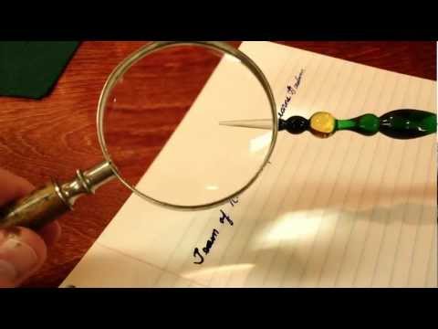 Glass Pen Nib Tuning - ASMR