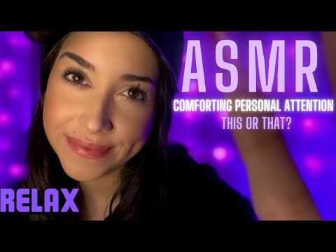 Bestie comforts you ASMR | Personal Attention • Anxiety Relief • This or That questions