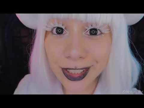 ASMR HoneyGirl White Creature Licks and Sucks Your Lollipop Patreon Video