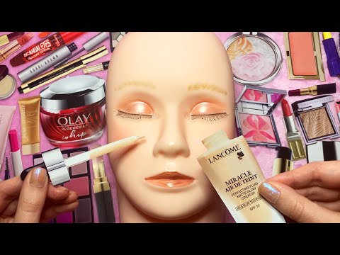 ASMR Paper Makeup on Mannequin 💄It Really Applies!!