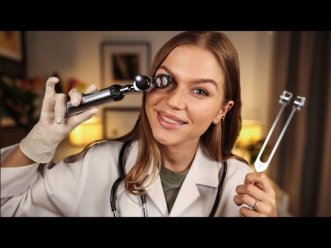 ASMR The Most Relaxing Cranial Nerve Exam.  Medical RP, Personal Attention