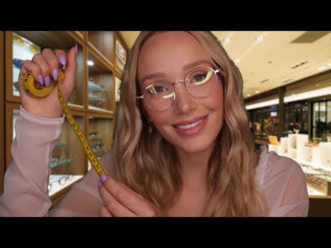 ASMR Glasses Fitting & Style Consult | measuring you, whispers, tapping...