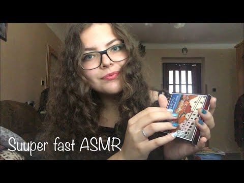 ASMR Very Fast Tapping & Whispering (repetitive)