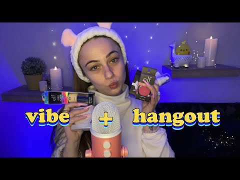 ASMR GRWM ♡🧸 doing my makeup w/ all new e.l.f.  products ♡ hangout vibesss 🧸♡