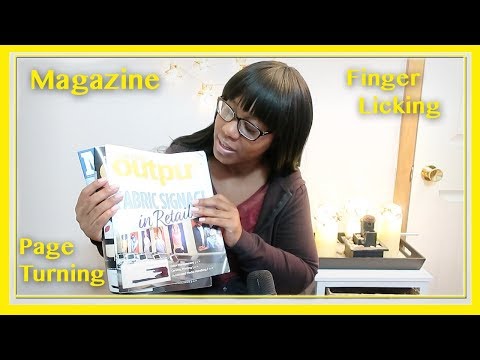ASMR- Relaxing Intense Finger licking with Page Turning of Magazine