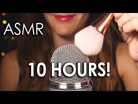 ASMR [10 Hours No Talking] 😴 Intense Mic Brushing To Fall Asleep