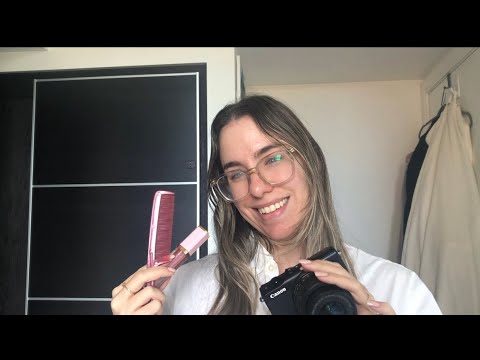 ASMR Fixing You For a Photoshoot | Hair Brushing, Makeup and Camera Clicking