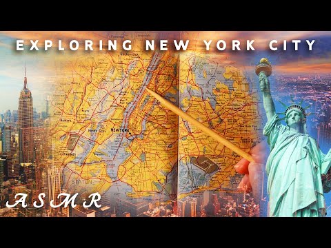 ASMR Exploring 1980s Map of New York City