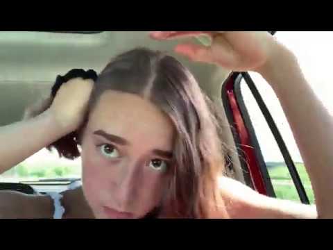 ASMR- Doing my hair in the car with terrible music