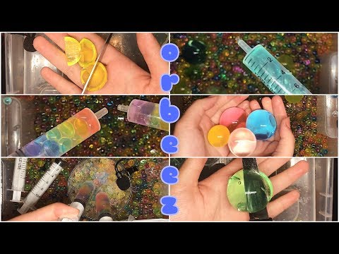 Satisfying ASMR with orbeez! | orbeez cutting sounds, crushing sounds, mixing sounds