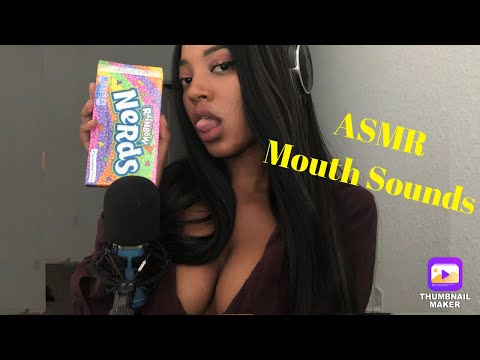 ASMR Mouth Sounds 💦👅with Nerds Candy *Tingly*