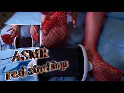 ASMR your fafourite feet queen with red fishnets oO