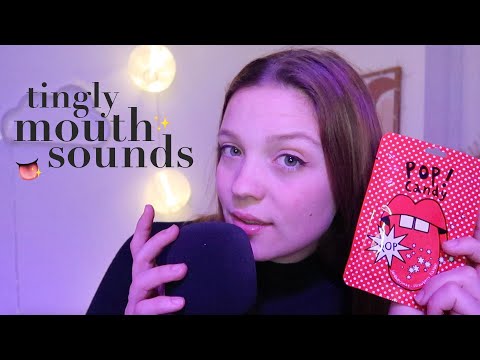 ASMR | Mouth Sounds with Pop Rocks (intense, close up whispers)
