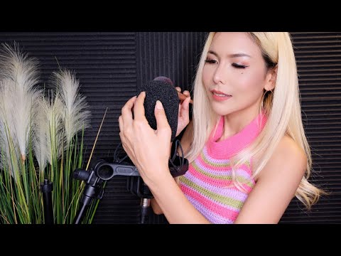 ASMR THAI🇹🇭 👄Inaudible Whispers & Soft Microphone Scratching🎤 (SUBS)