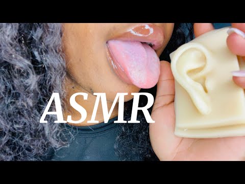 ASMR | Slow Ear Eating & Munching w/ Whispering
