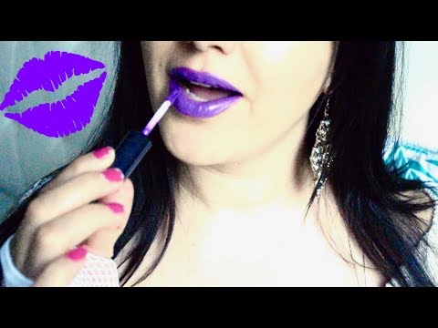 ASMR Ear Eating, Close Up Kissing, And Lipstick Application
