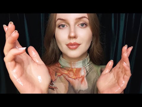 ASMR Oil Shoulders Massage. Personal Attention. Unintelligible Whispering