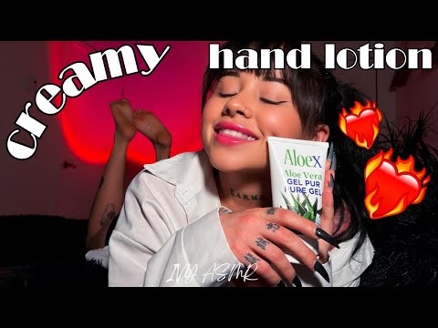 IVY ASMR❤️‍🔥-Creamy & sticky hand lotion ONLY🥰-NO TALKING🫢