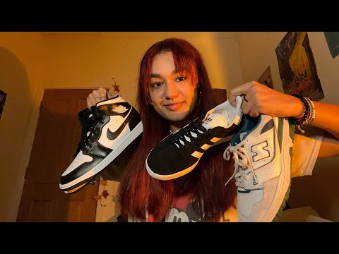 ASMR: new shoes haul~ whispered, tapping etc